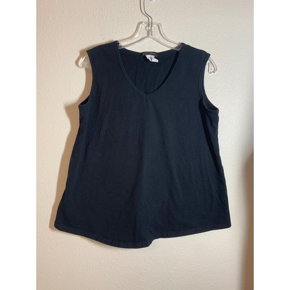 Vintage Crave Apparel Maternity Black Cotton Tank Medium Y2K Casual Basics AE2